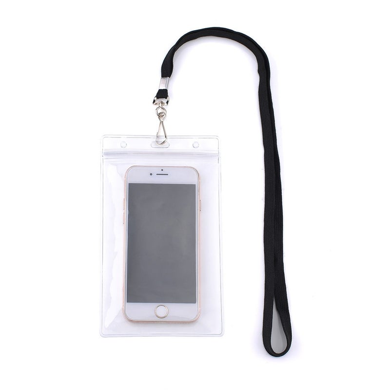 LGEGE 48 pcs Badge Holder with Lanyard, Extra Large 6x4" Transparent Badge Holders for Passport ID Card, Cash, Plane Ticket, Receipts, Credit Card - Image 2